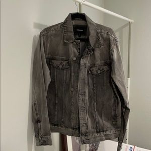 Express Gray Wash Denim Jacket - Men’s